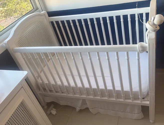 Berço que vira minicama + colchão Baby Light