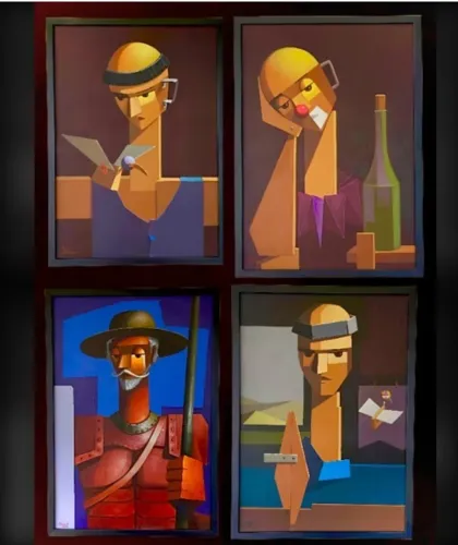Quadros do artista Manassés de Andrade Santos. Medidas: 50x70 cm (10 x 800,00 cada)