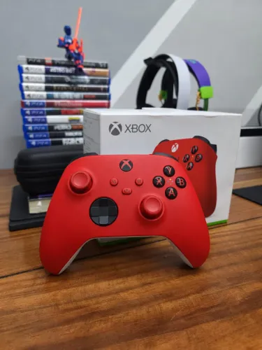 Controle Xbox Series Original Pulse Red Vermelho com Caixa