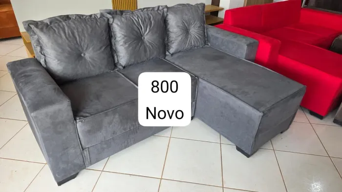 Sofá com chaise novo