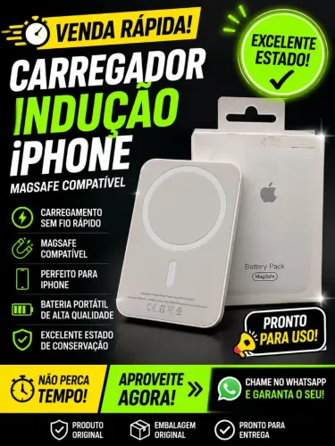 Carregador por Indução para iPhone (MagSafe)
