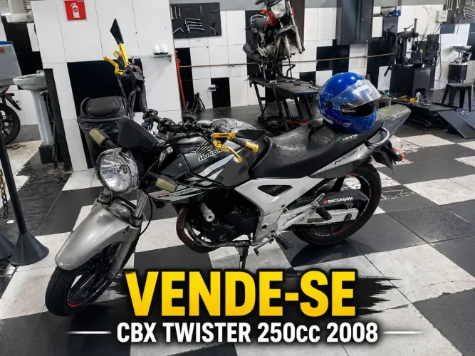 Vendo cbx twister 2008 250cc aceito cartão ou troco por algo 