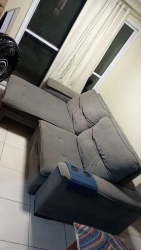 Sofá retrátil de Suede