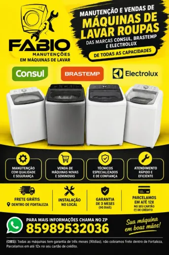 máquina de lavar (Faça já manutenção de sua máquina aqui) trabalhamos c/ conserto e venda
