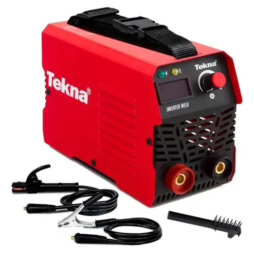 Máquina de Solda Inversora 120A MMA com Painel Digital 220V TEKNA - NOVO +Eletrodo Gerdau