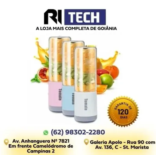 Liquidificador Portátil MA-2007 Recarregável - Prático e Ideal para Sucos e Shakes