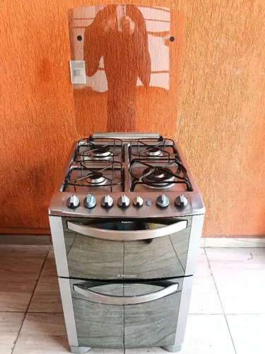 FOGÃO ELECTROLUX DUPLO FORNO INOX ELÉTRICO (FRETE GRÁTIS)