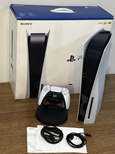 Ps5 mídia física c/ 4 jogos + caixa