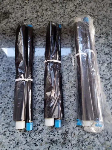 Vendo lote com 110 filmes com 21.5mm para fax Panasonic KX FA54A. Novos. Valor unitário.