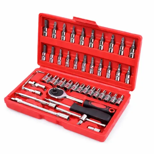 Kit Ferramentas 46 Peças com Maleta catraca