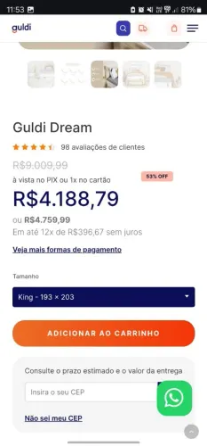 Cama King Guldi