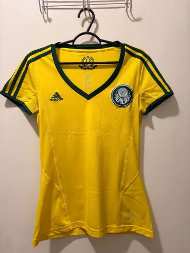 Camisa Palmeiras amarela 2014 feminina P original