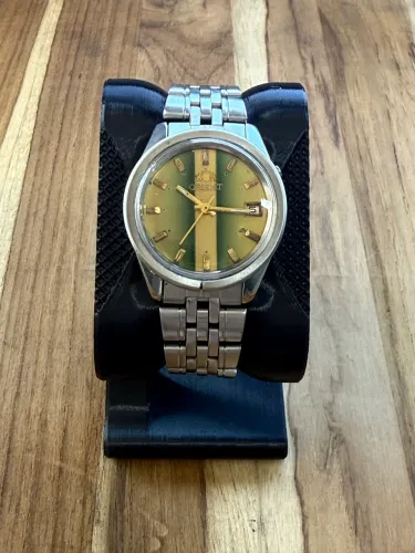 Relógio Orient Vintage Textura Lista - 1970