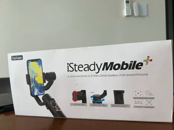 Estabilizador Gimbal Hohem iSteady Mobile Plus - NOVO (Nunca usado)