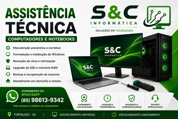 S&C Informática | Assistência Técnica para Computadores e Notebooks