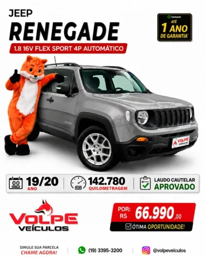 Jeep Renegade Sport 1.8 4X2 Flex 16V Aut. 2020