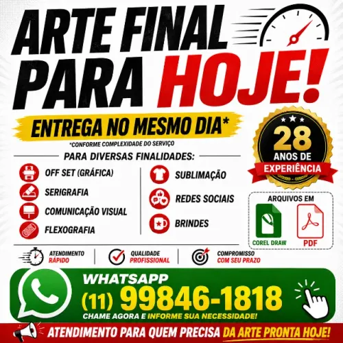 ARTE FINAL PARA HOJE!