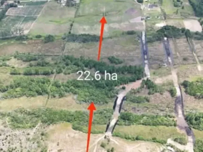 Terreno Rural 22,6 ha 100% aproveitavel , Frente fazenda Petropar, Fundos Lagoa Sombrio