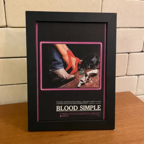 Quadro Poster de Filme Gosto de Sangue - Blood Simple - 15x21 cm