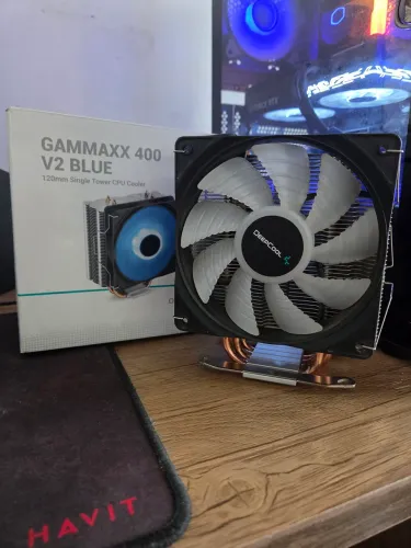 Air cooler (cooler para computador) GAMMAXX V2 AZUL GAMER