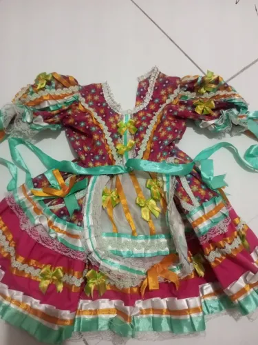 Vestido junino infantil 
