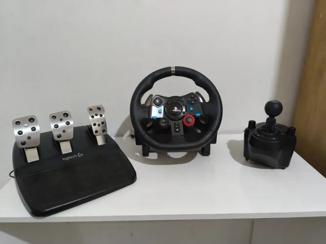 Volante Logitech G29 + Câmbio Manual à Venda! <br>