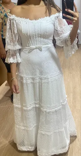 Vendo vestido noiva civil/pré Wedding - usado uma vez