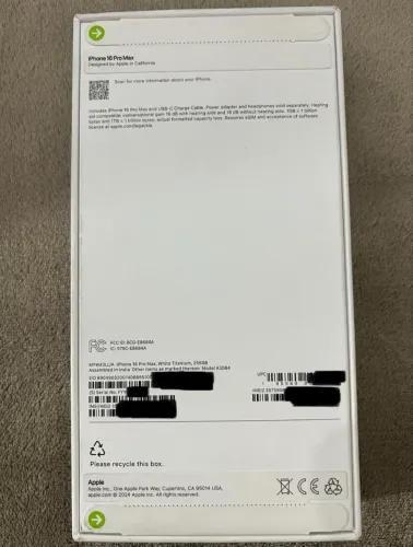 iPhone 16 ProMax 256gb (lacrado) Titanium natural