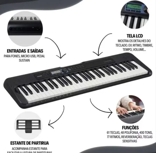 Teclado Casio CT-S300