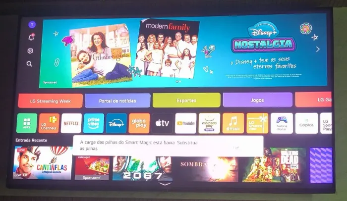 Tv smart 4k 65° polegadas