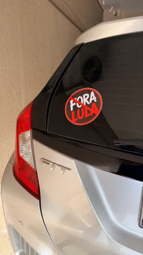 Adesivo FORA LULA 15x15cm para carro