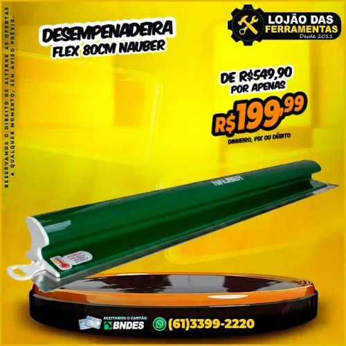 Desempenadeira Flex 80cm Nauber