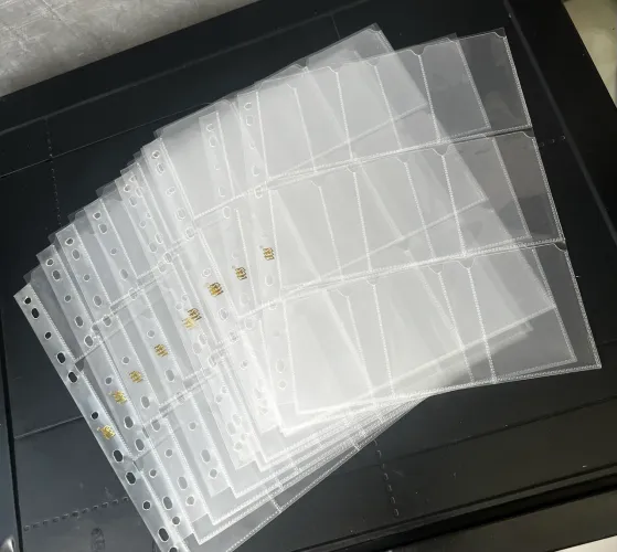 Pacote C/ 10 Folhas De Fichário Refil A4 9 Bolsos Yes