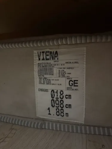 Colchao tamanho viuva 0,98 m modelo Viena