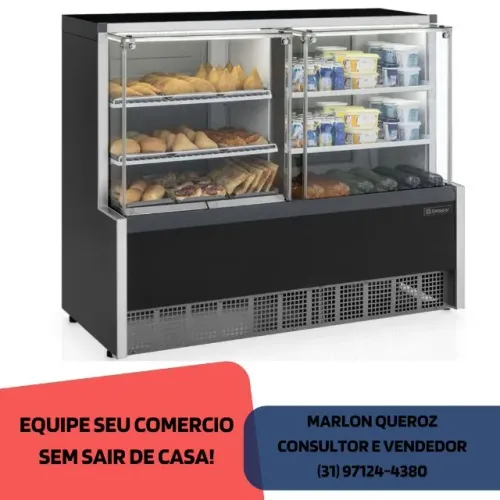 Balcão Refrigerado/Estufa 1,40M Gelopar 127V Novo