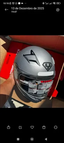 Capacete Yohe Fechado Moto Motociclista - Cinza Fosco