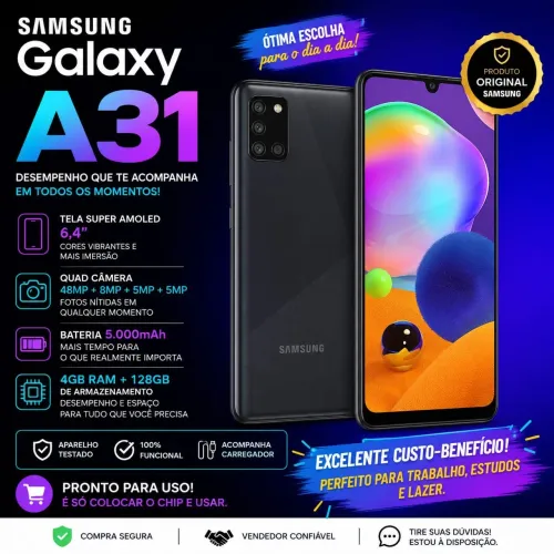 Samsung A31 128GB - Ótimo Estado