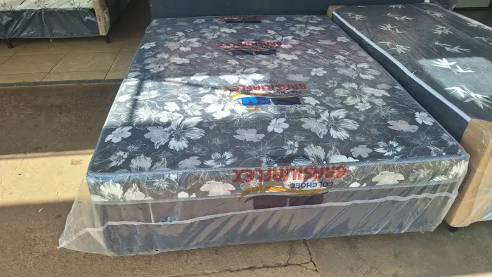 Cama box casal espuma 5 cm