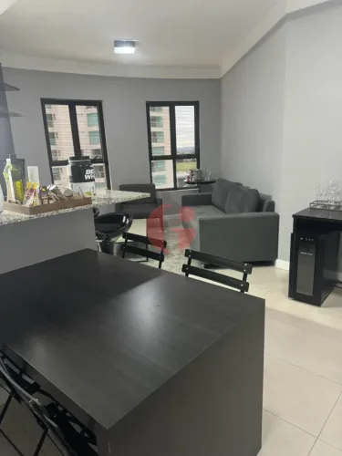 Apartamento para venda com 1 quarto e 2 vagas de garagem - 52m² no Jardim Aquarius