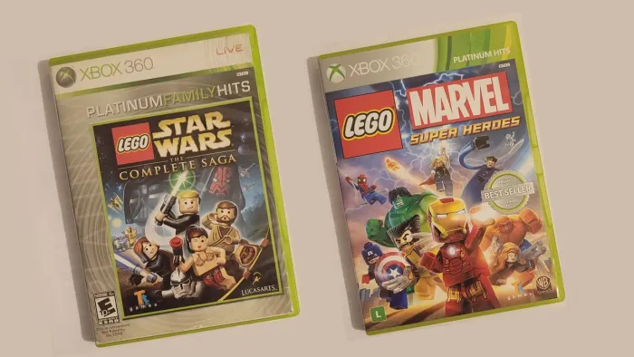 JOGOS LEGO MARVEL E LEGO STAR WARS - XBOX 360