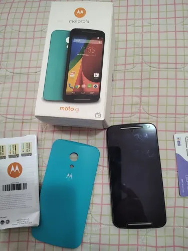 Moto G2 16 gigas com tv barato, caixa original 