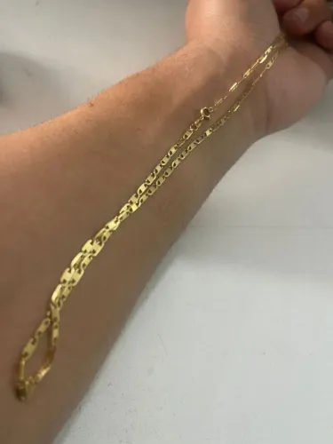 Corrente em ouro piastrine 