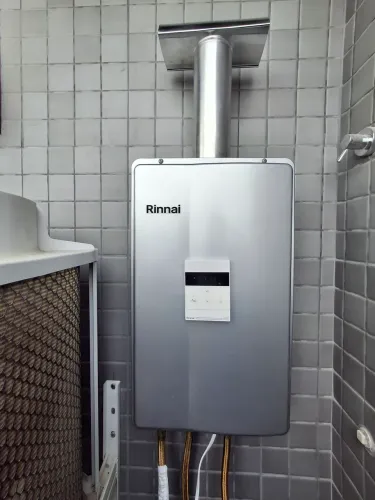 Instalação de aquecedor a gás