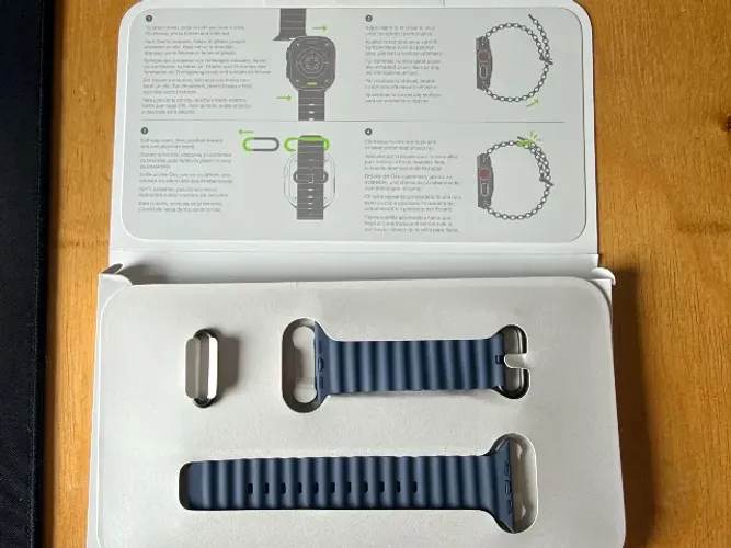 Pulseira Apple Watch Ultra 3 silicone oceano azul