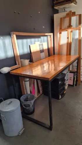 Mesa Escrivaninha Industrial Compensado