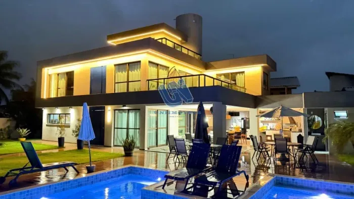 Casa em condomínio mobiliado com 7 suítes 400m2 em Guarajuba