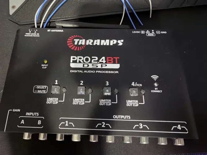 Processador de áudio taramps pro 2.4bt