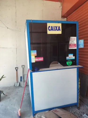 Caixa de atendimento supermercado 