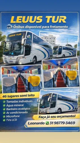 Fretamento, transporte e viagens!