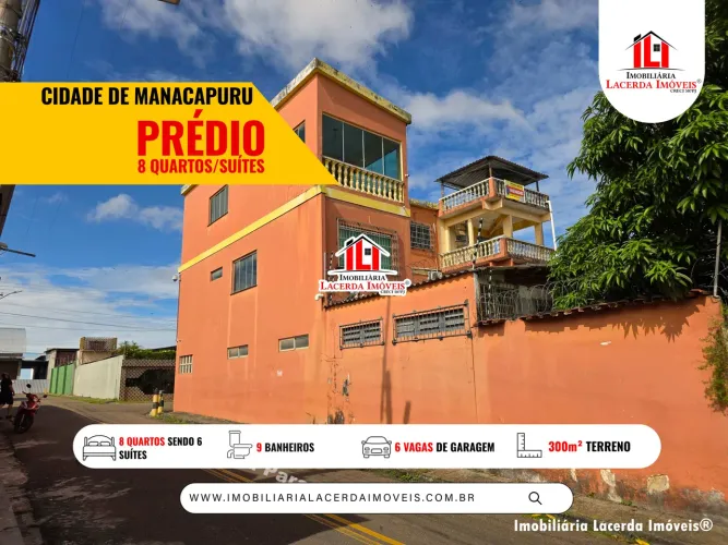 Casa com 8 Quartos Sendo 6 Suites em Manacapuru Próximo ao Parque do Ingá